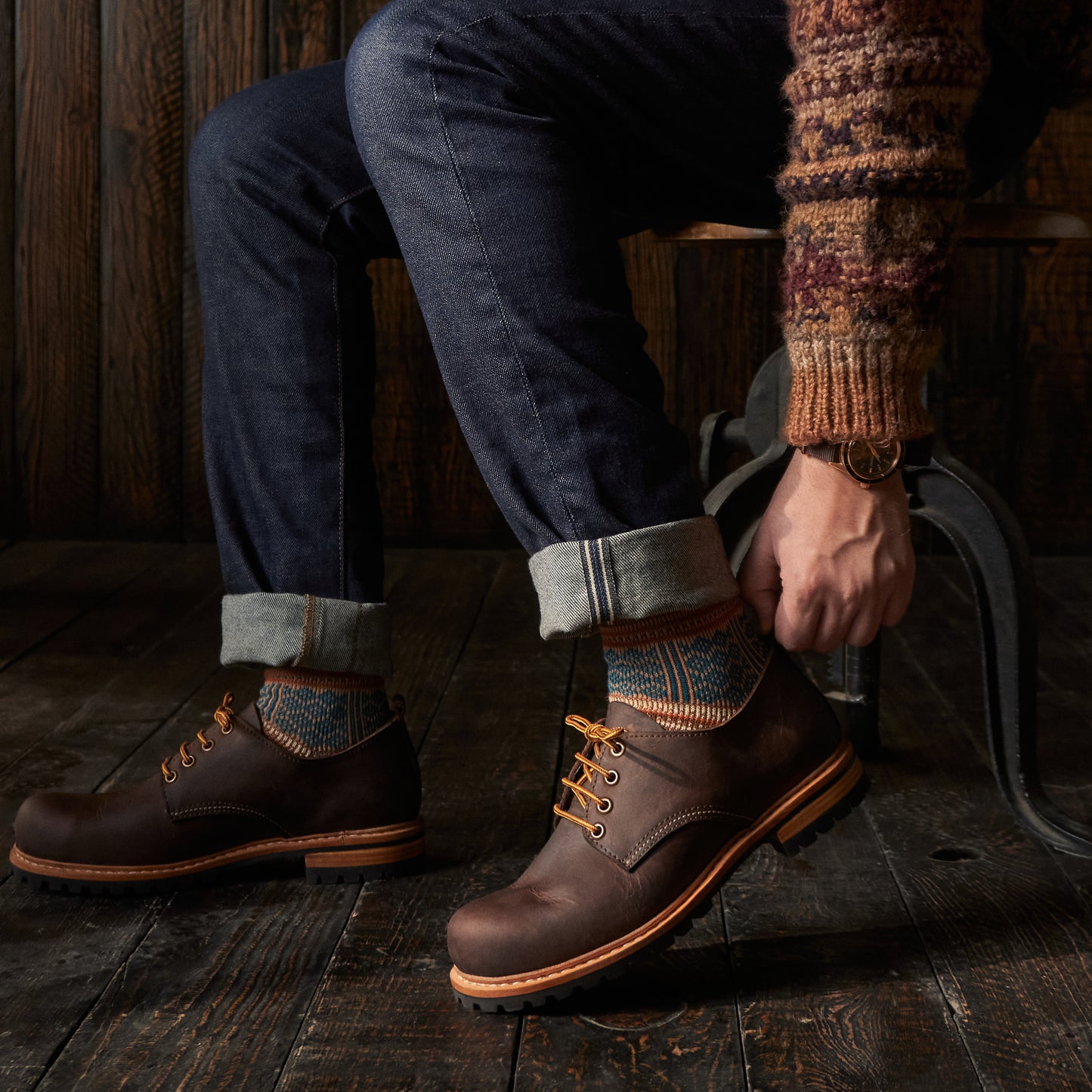 Task Shoes (Vintage Brown) Goodyear Welted