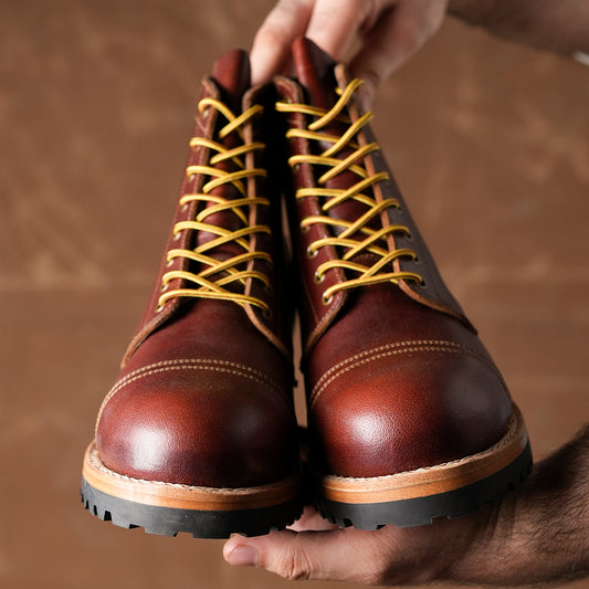 Combat Boot 6" (Saddle Tan) Goodyear Welted 34 CRS