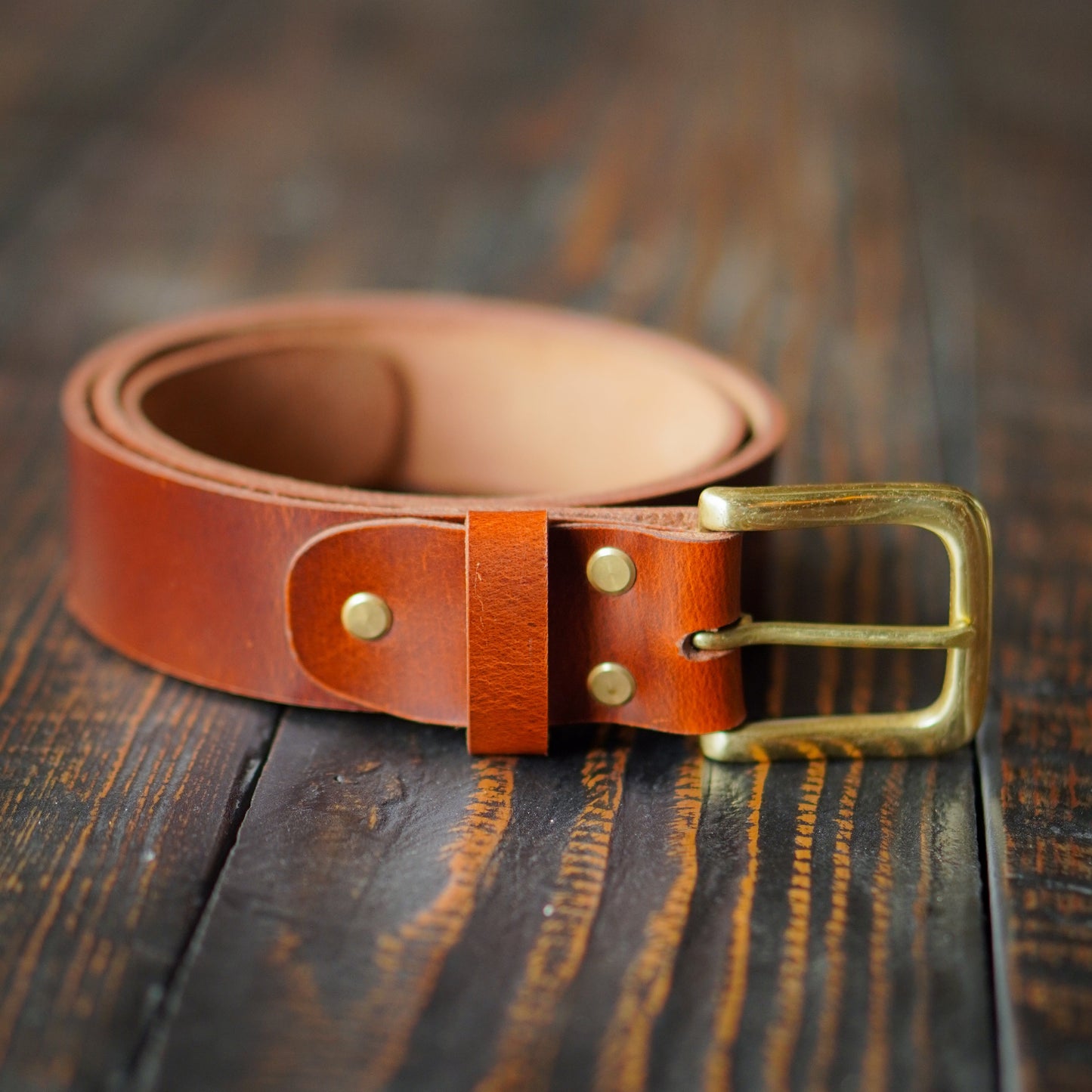 Heritage Belt & Boston Wallet (Saddle Tan)