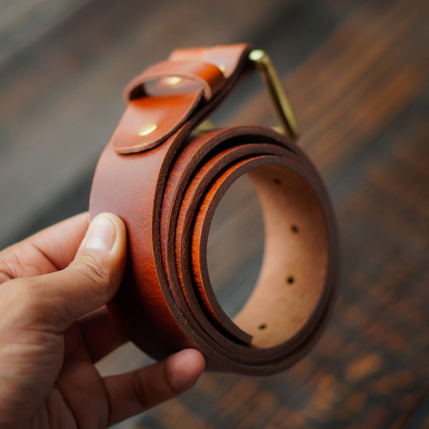 Heritage Belt & Trifold Wallet (Saddle Tan)