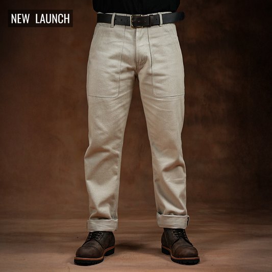 Fatigue Pants Arctic Wolf 12 Oz Cotton Twill For Men (True Straight)