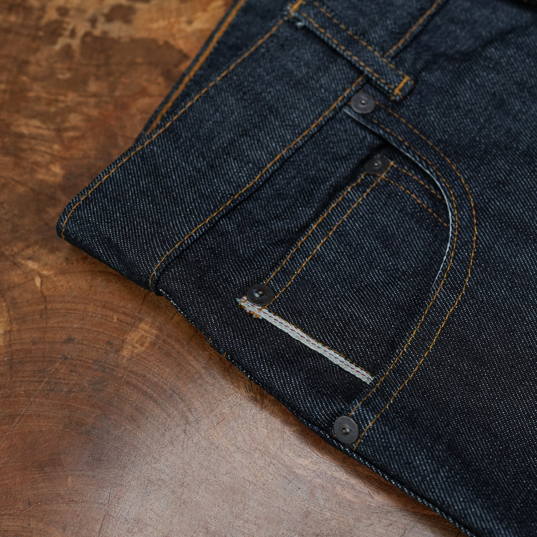 Five Pocket Blue Blood 13 Oz Selvedge Denim For Men (True Straight)