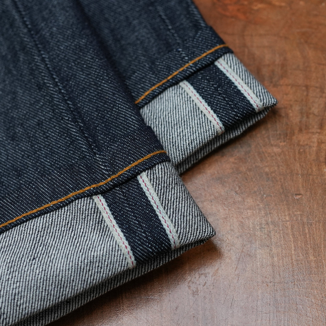 Five Pocket Blue Blood 13 Oz Selvedge Denim For Men (Slim Straight)