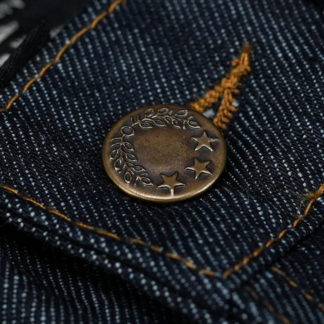 Five Pocket Blue Blood 13 Oz Selvedge Denim For Men (True Straight)