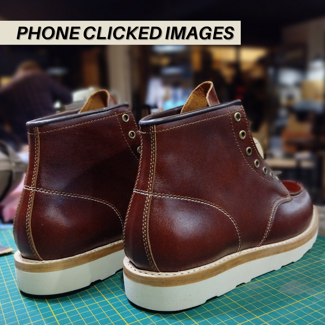 Moc-Toe Leather boots 6" (Saddle Tan) Goodyear Welted