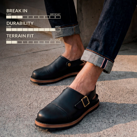 Ranger Slides (Raven Black) Goodyear Welted