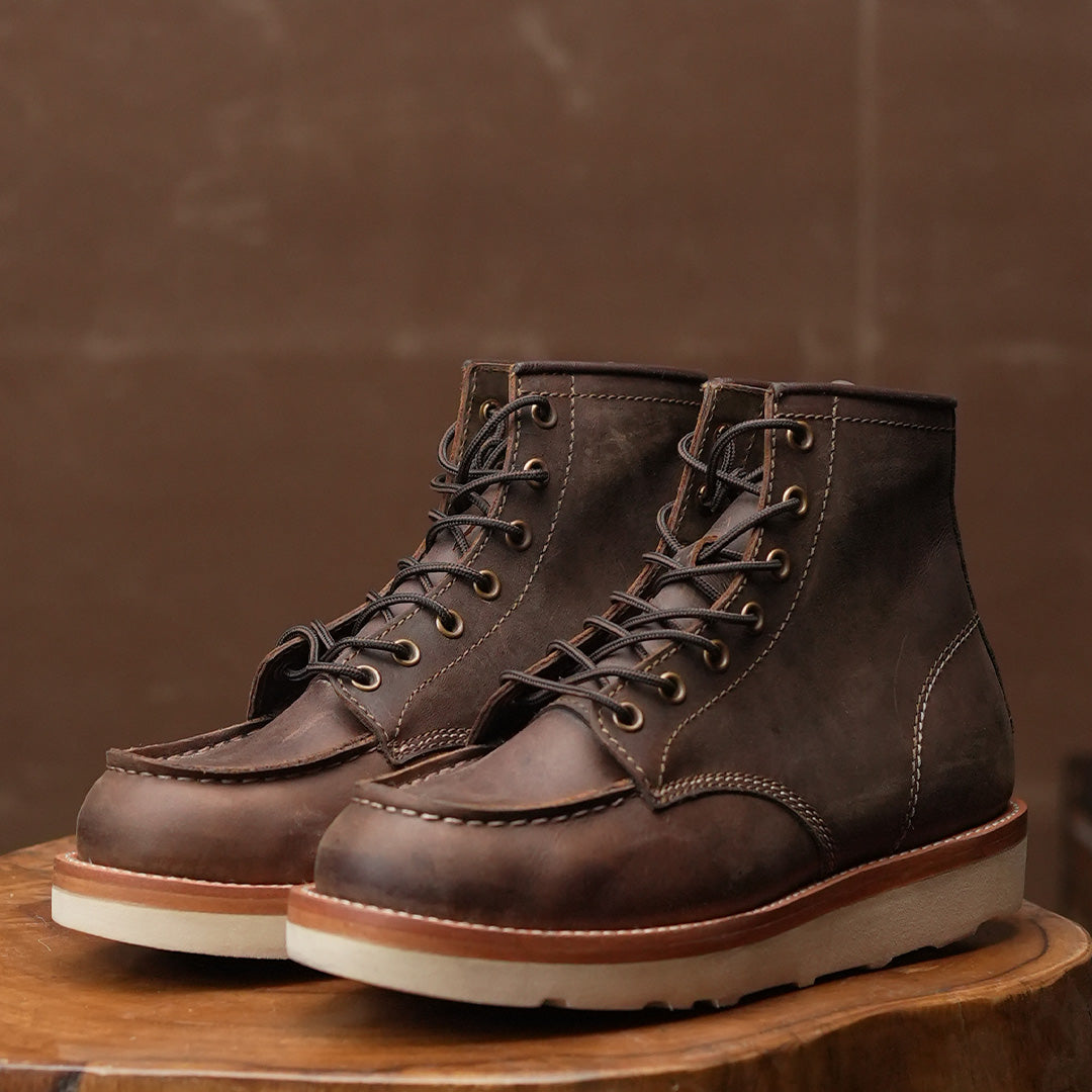 Moc Toe Boots ( Vintage Brown ) 455 CRS