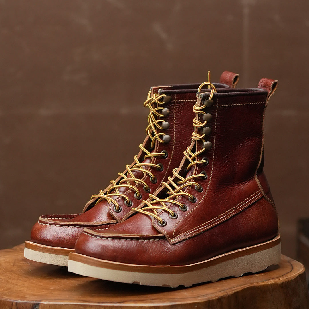 Moc Toe Boots 8" ( Saddle Tan ) 453 CRS