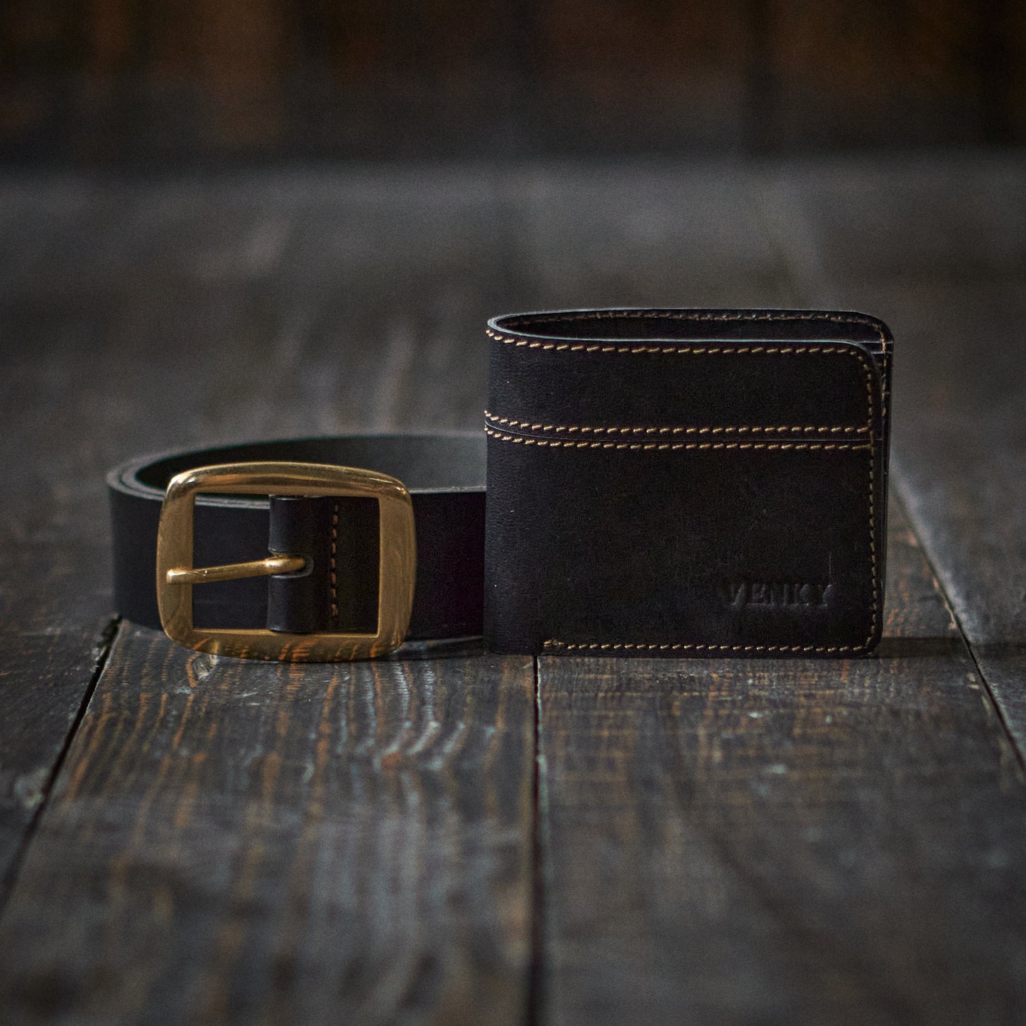 Legacy Belt & Boston Wallet (Raven Black)