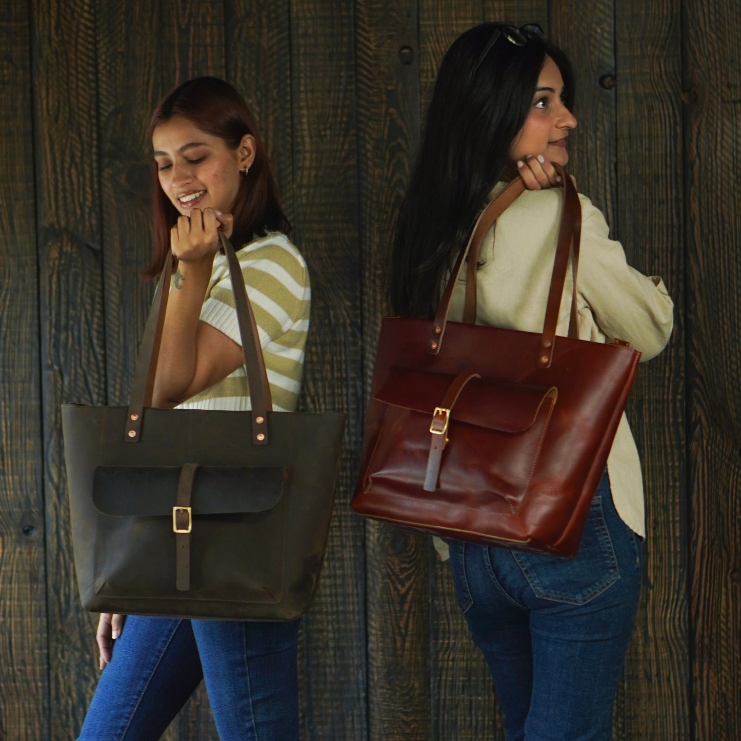 Alyssa Tote Bag (Saddle Tan)