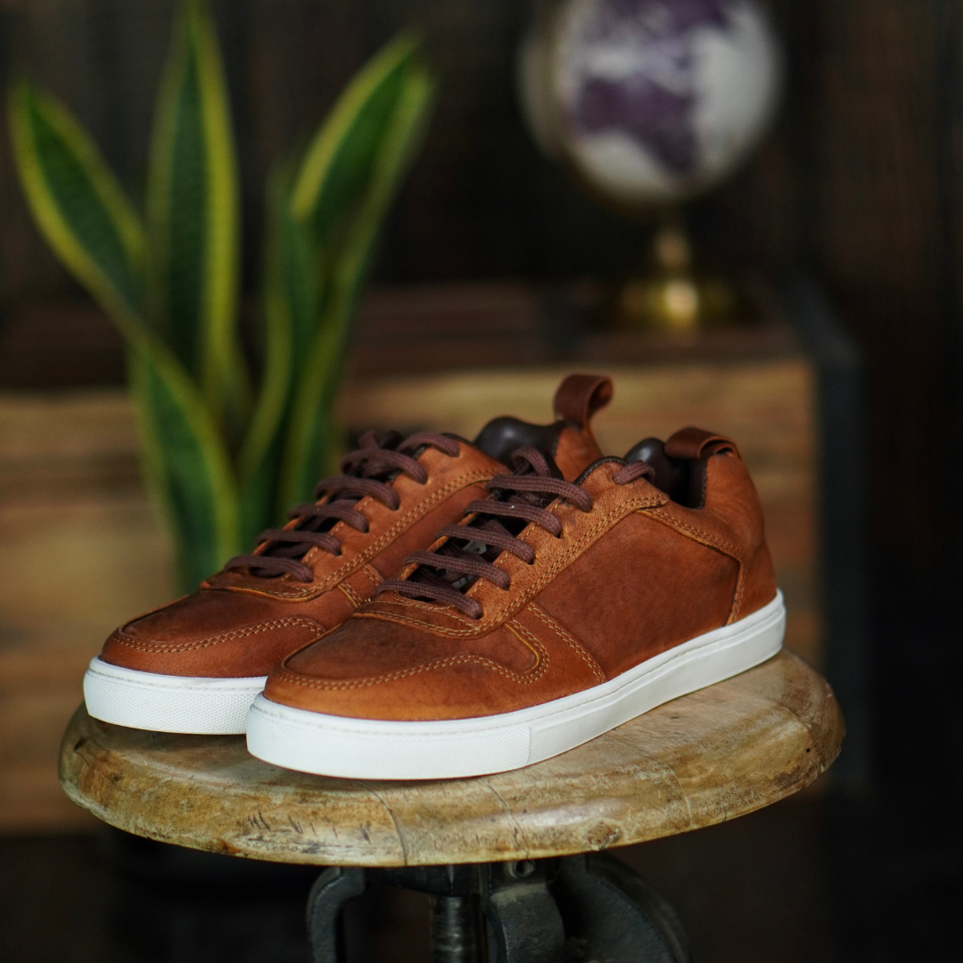 Brooklyn Low Top Sneakers Vintage Tan Craft Glory