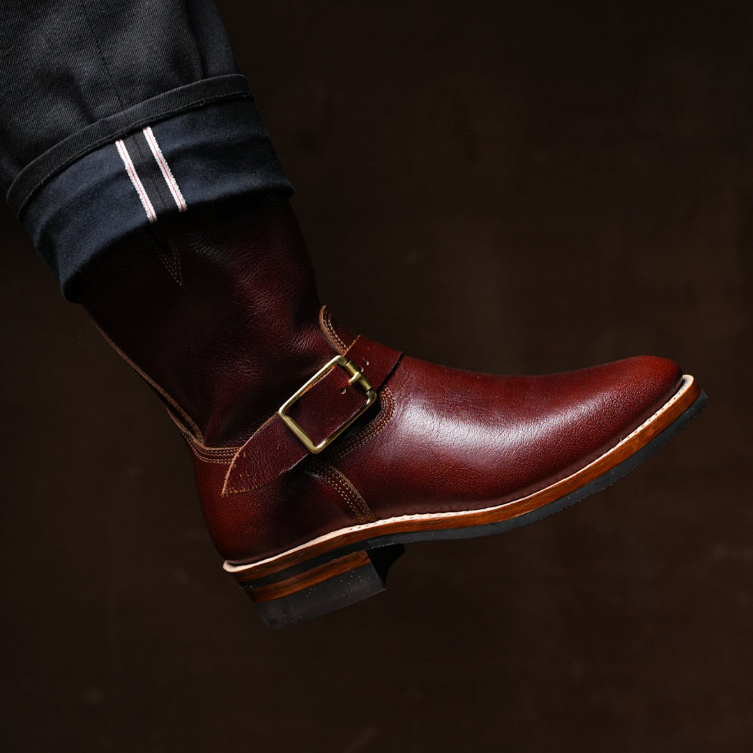 The Foundry Engineer Boots (Saddle Tan) Goodyear Welted