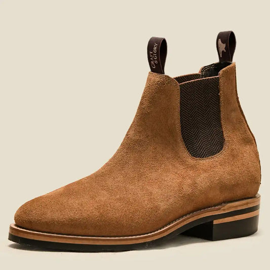 Women Heritage Chelsea Boots 6" (Wheat Roughout) Goodyear Welted