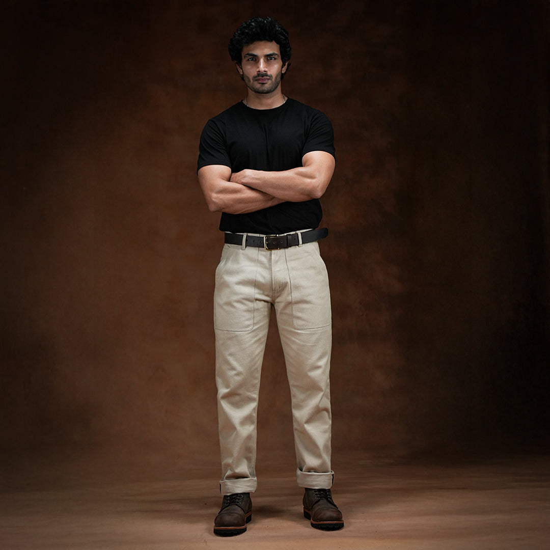 Fatigue Pants Arctic Wolf 12 Oz Cotton Twill For Men (True Straight)