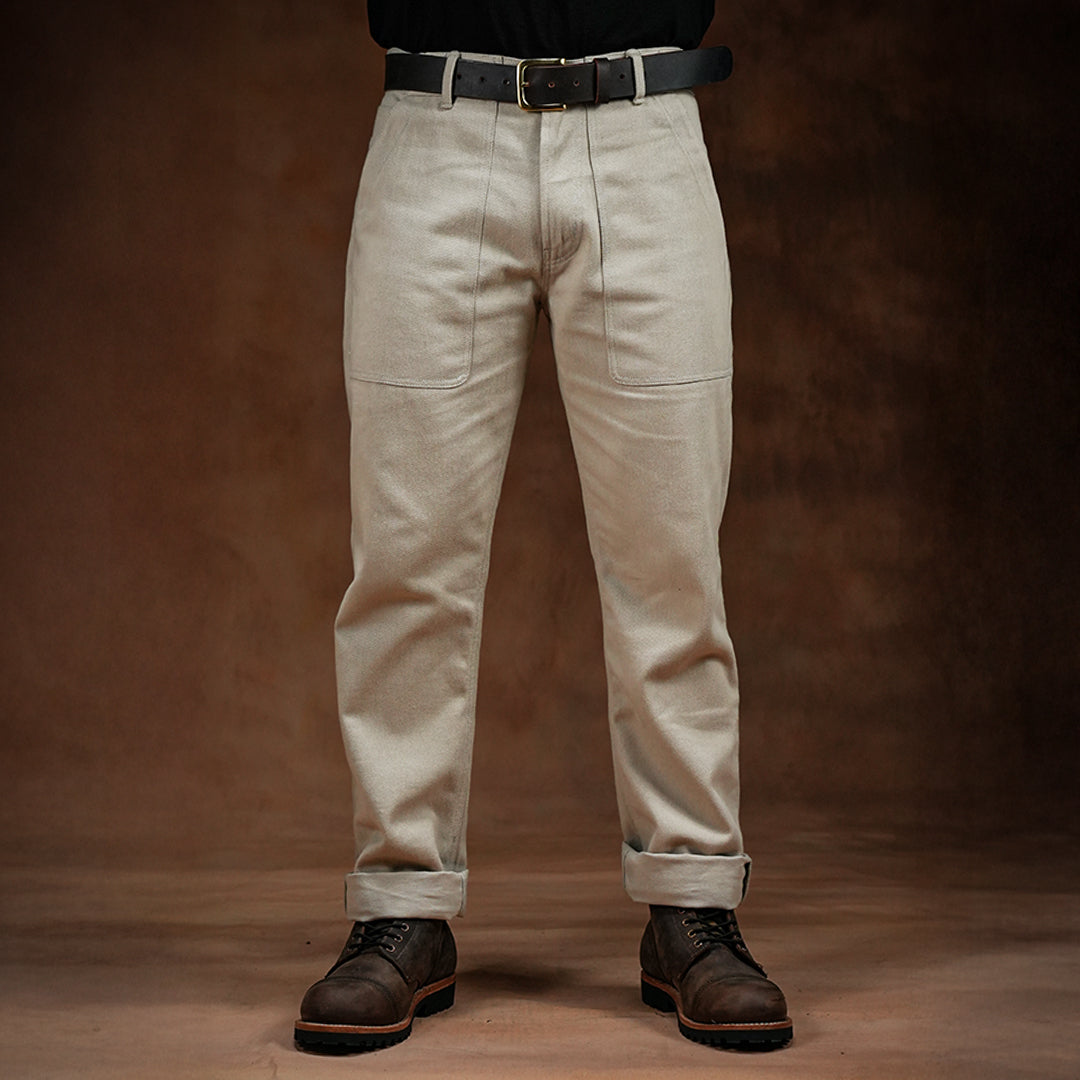 Fatigue Pants Arctic Wolf 12 Oz Cotton Twill For Men (True Straight)