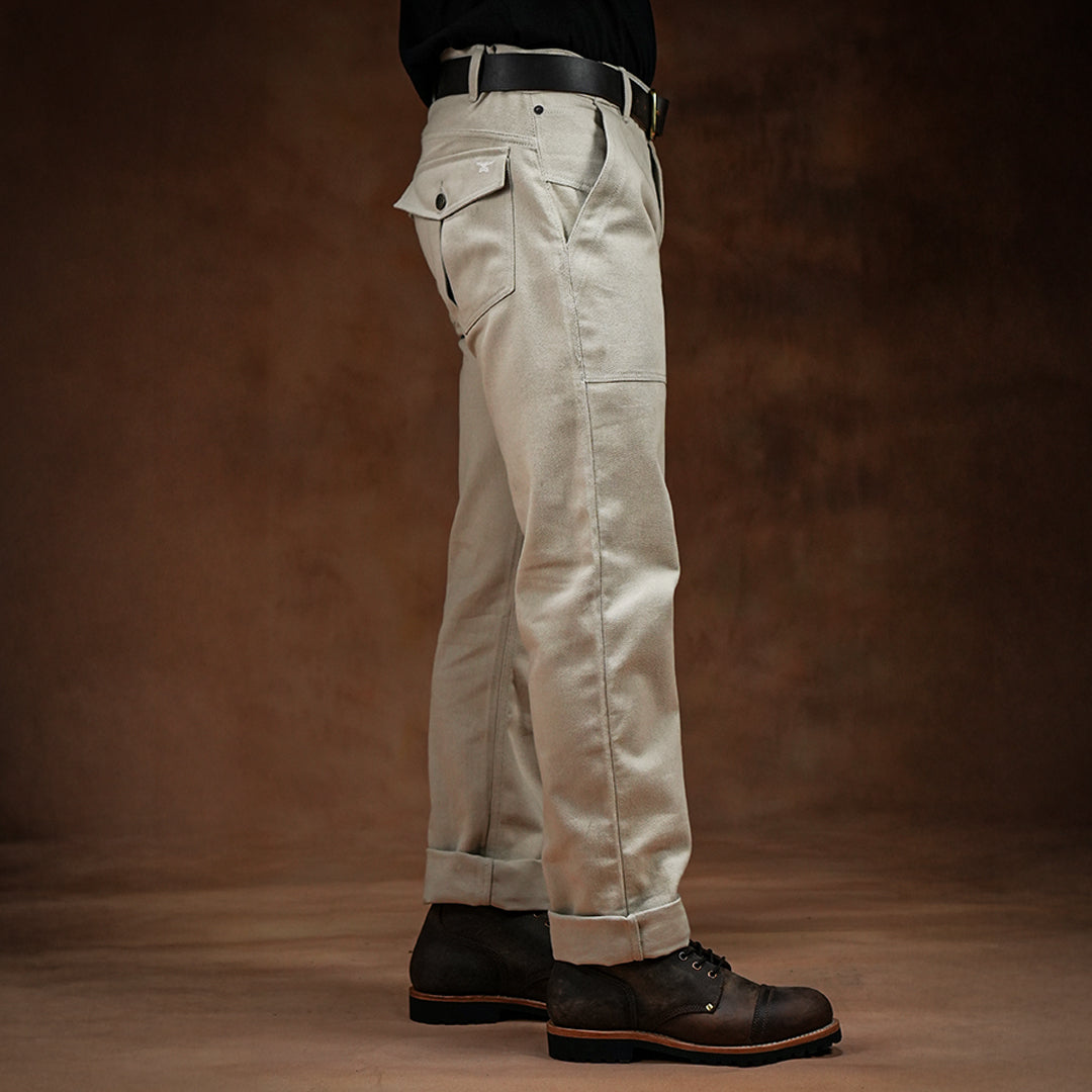 Fatigue Pants Arctic Wolf 12 Oz Cotton Twill For Men (True Straight)