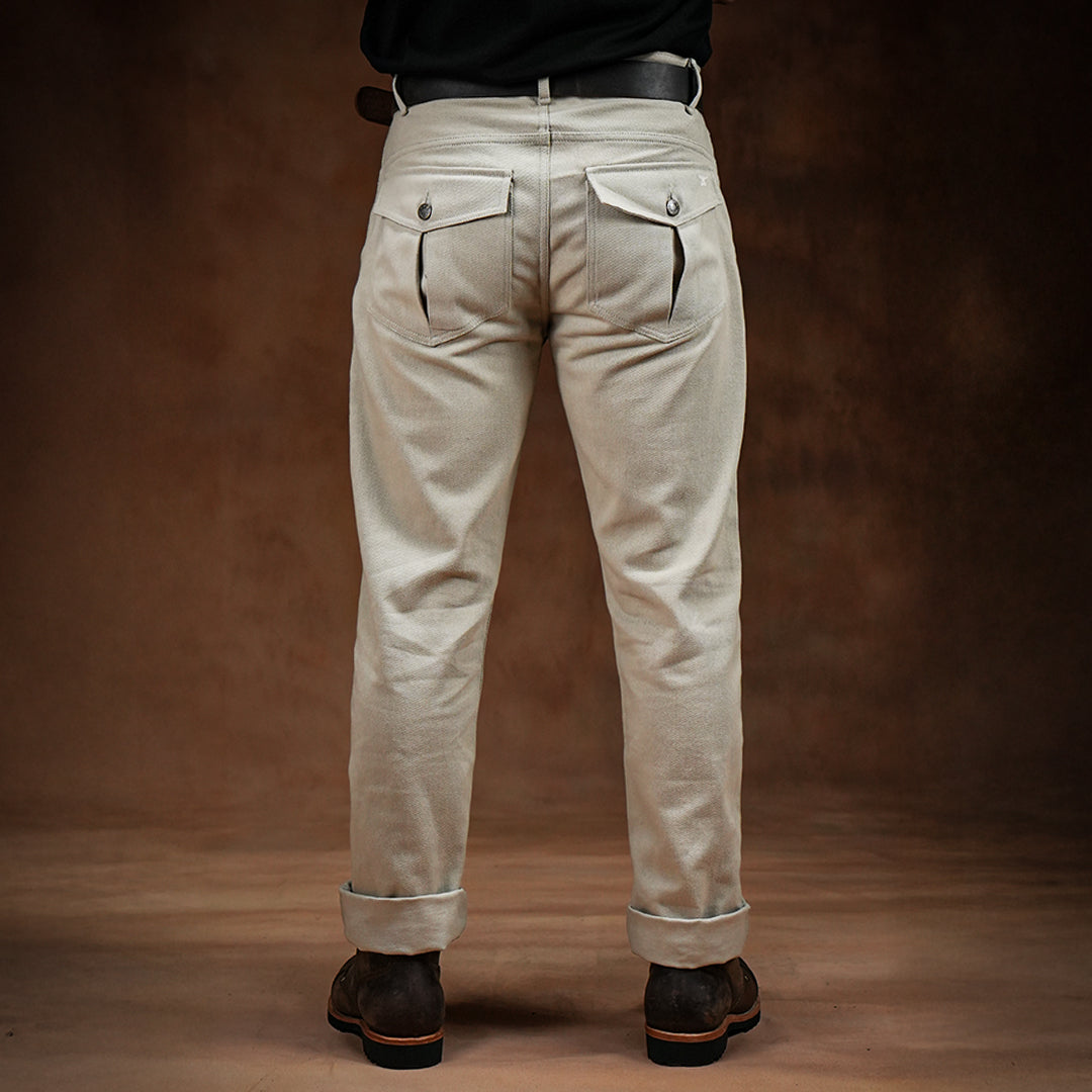 Fatigue Pants Arctic Wolf 12 Oz Cotton Twill For Men (True Straight)