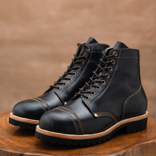 Combat Boots 6" (Raven Black) Goodyear Welted