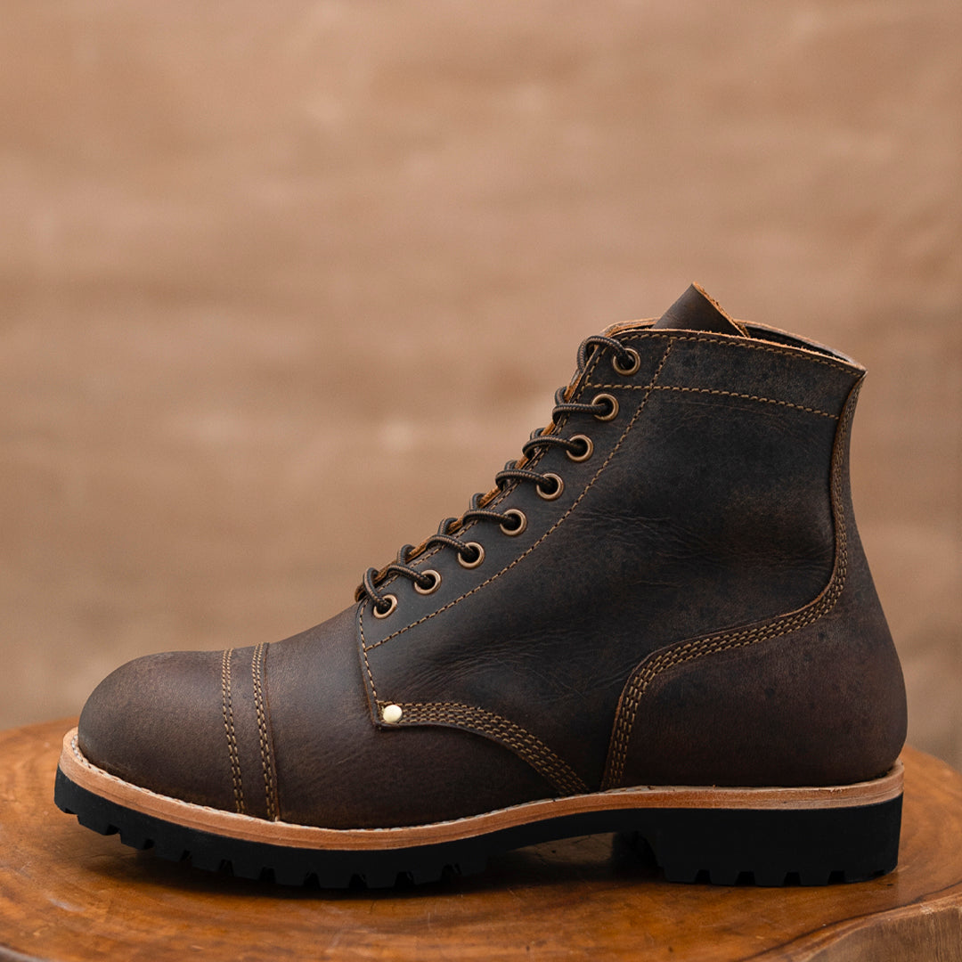 Gurkha Combat Boots 6" (Vintage Brown) Goodyear Welted
