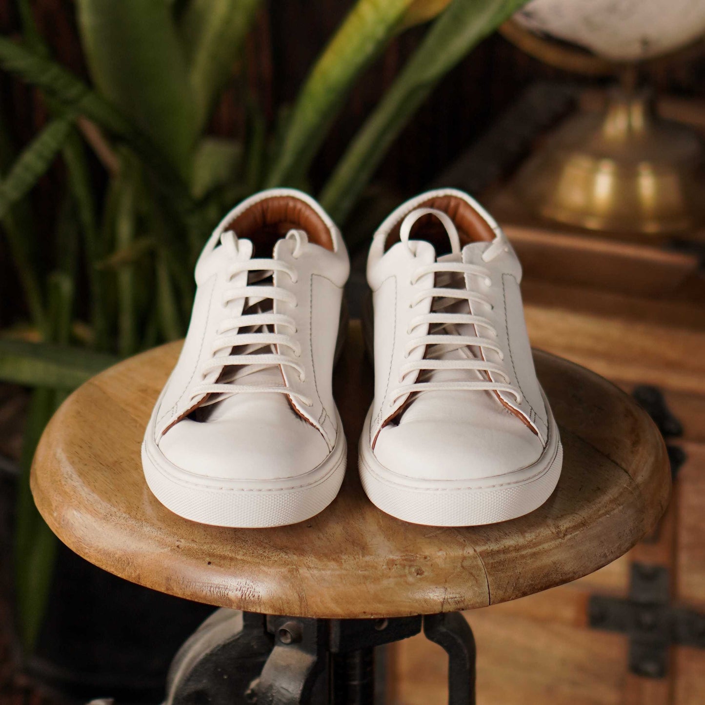 Manhattan Low Top Sneakers (Pearl White)