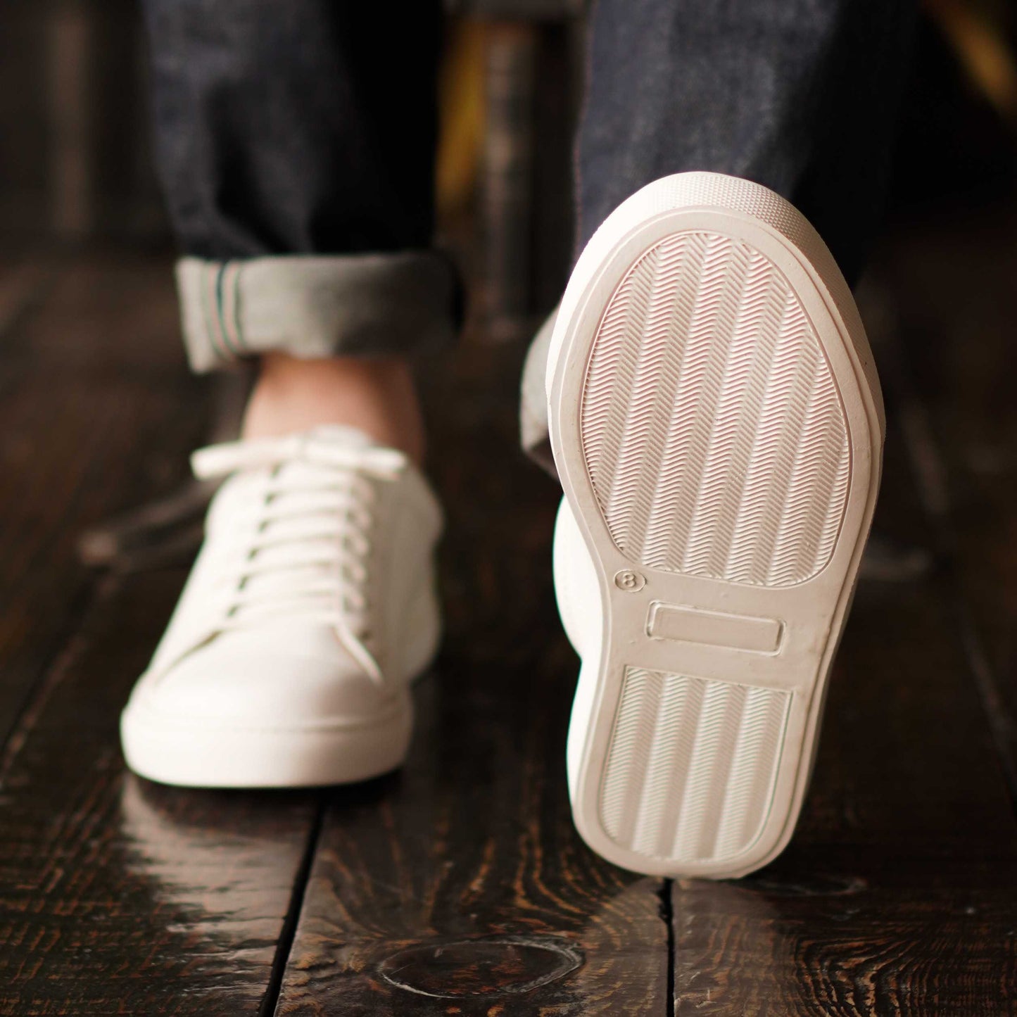 Manhattan Low Top Sneakers (Pearl White)
