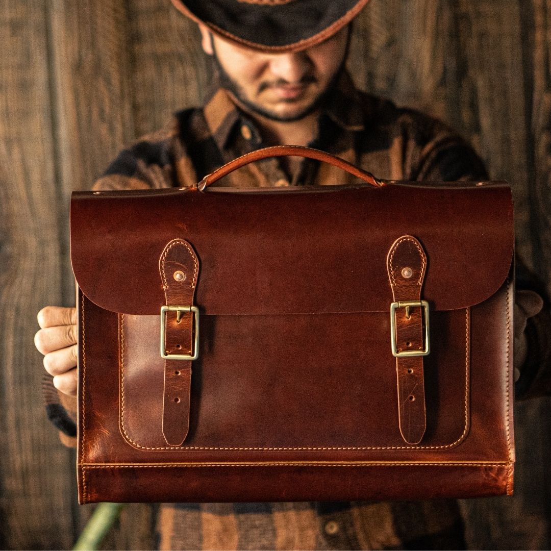 Hudson Satchel (Saddle Tan)