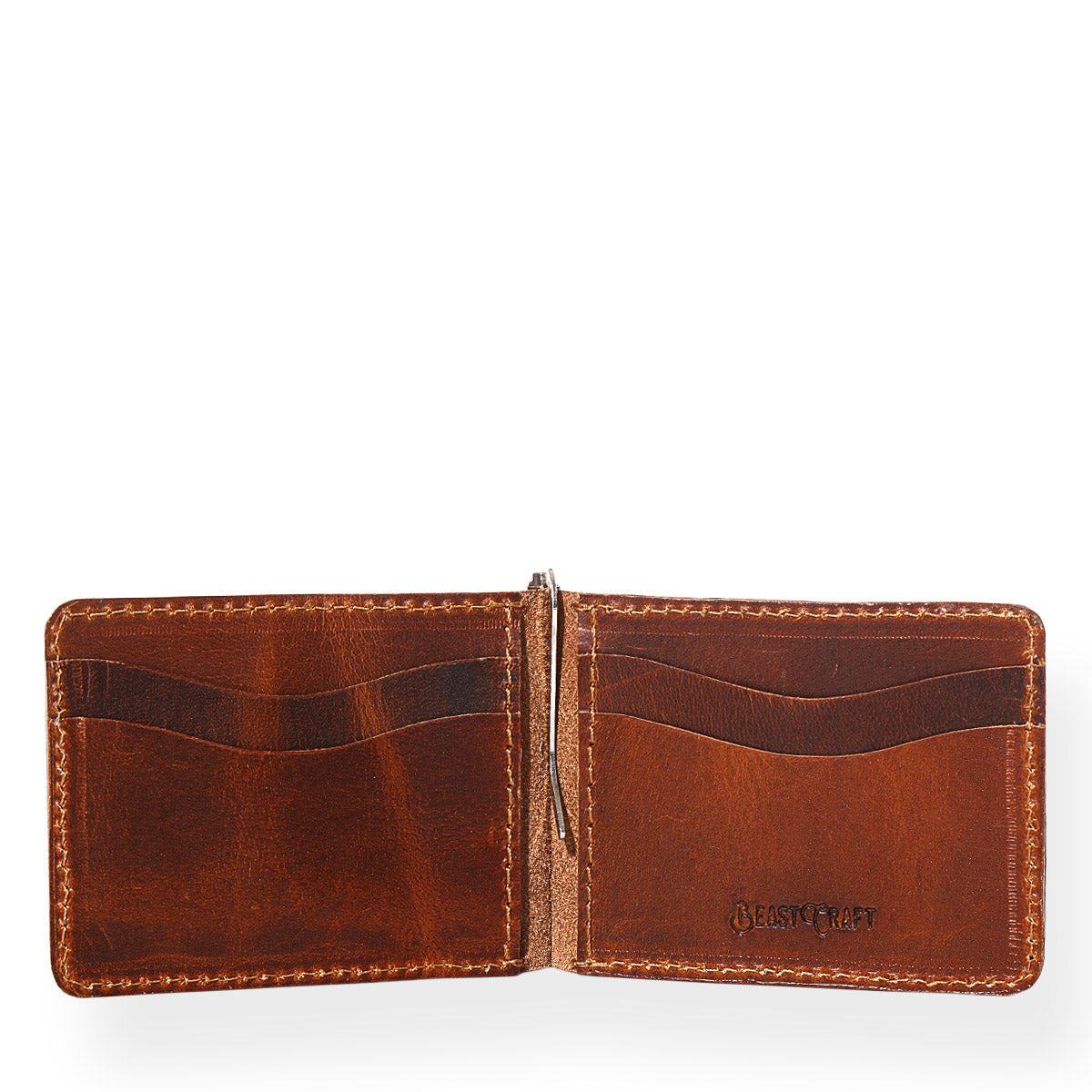 Legacy Money Clipper Leather Wallet (Saddle Tan)