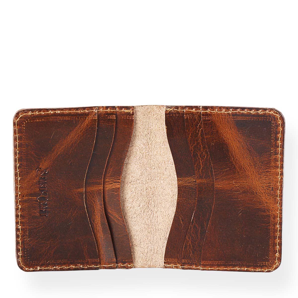 Bi-Fold Vertikaler Kartenhalter (Saddle Tan)