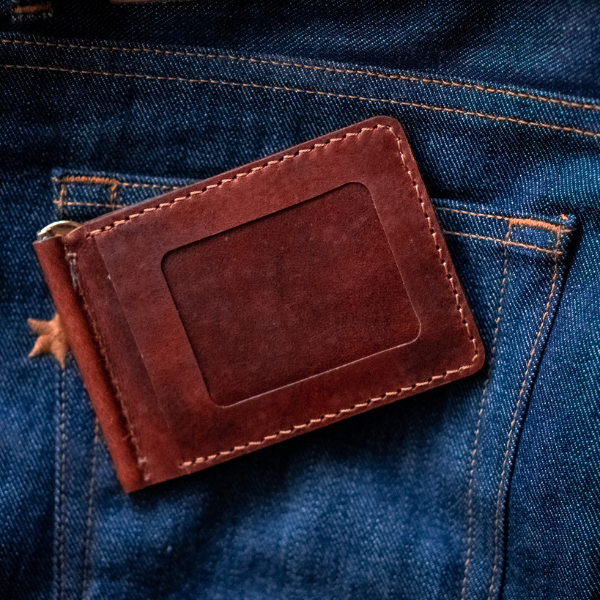 Legacy Money Clipper Leather Wallet (Saddle Tan)