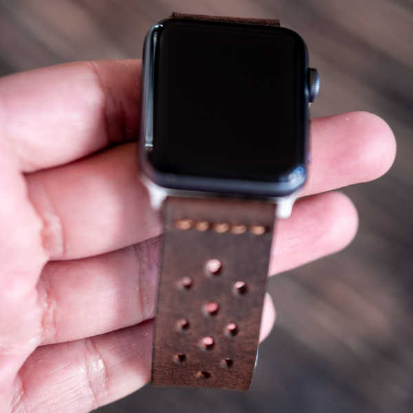 Artisan Apple Watch Leather Strap (Vintage Brown)