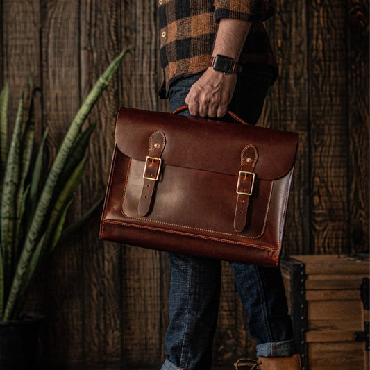 Hudson Satchel (Saddle Tan)