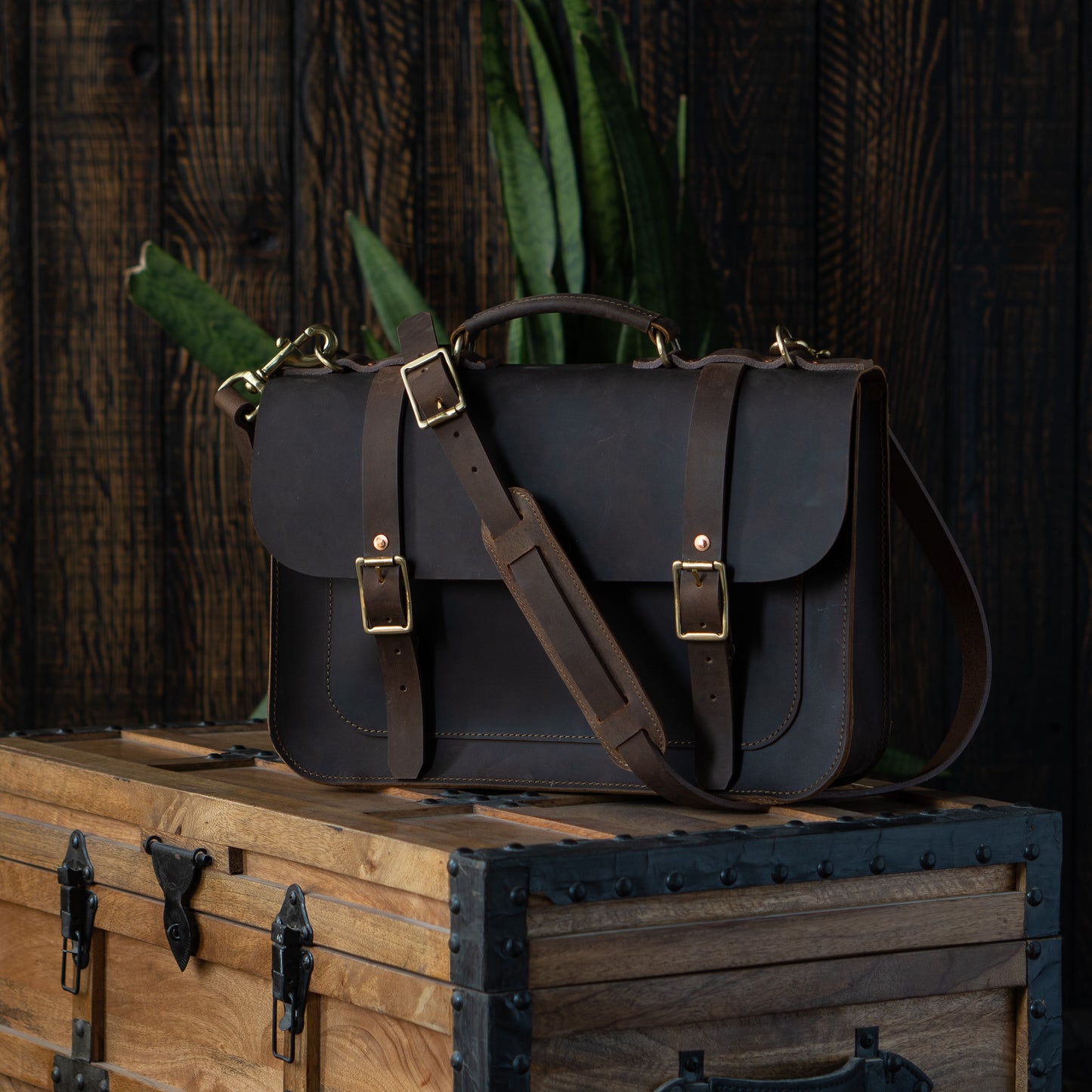 Brooklyn Satchel (Vintage Braun)
