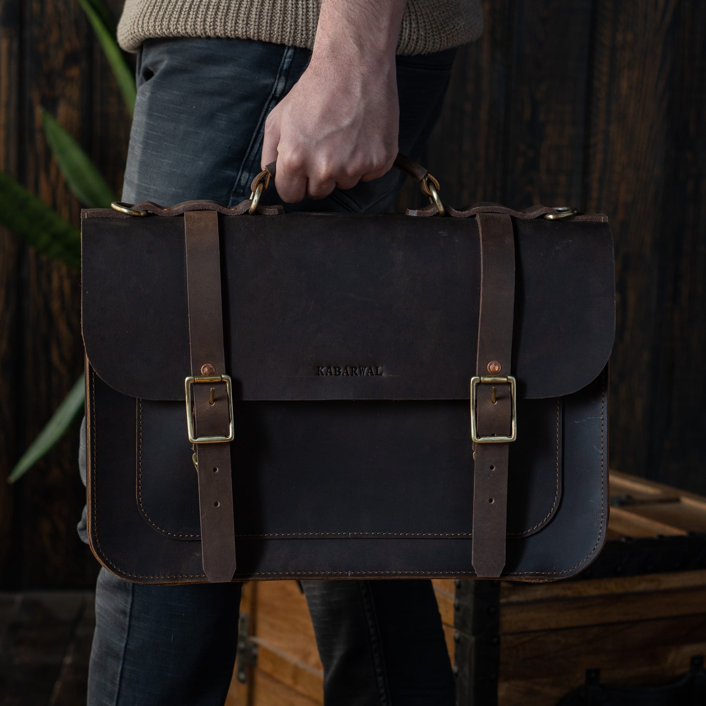 Brooklyn Satchel (Vintage Braun)