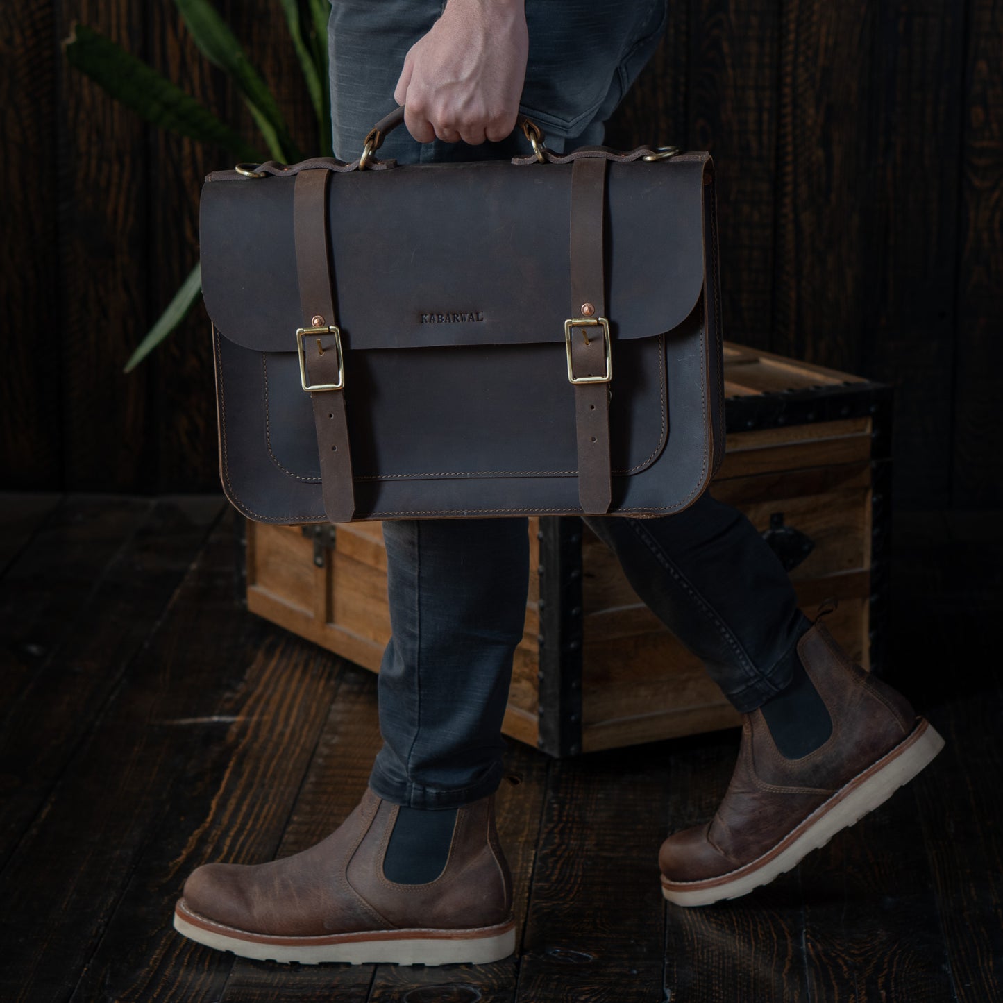 Brooklyn Satchel (Vintage Braun)