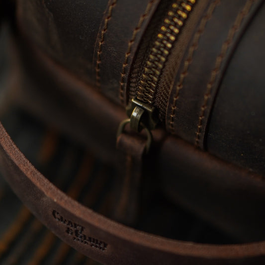 Kit Portland Dopp (marron vintage)