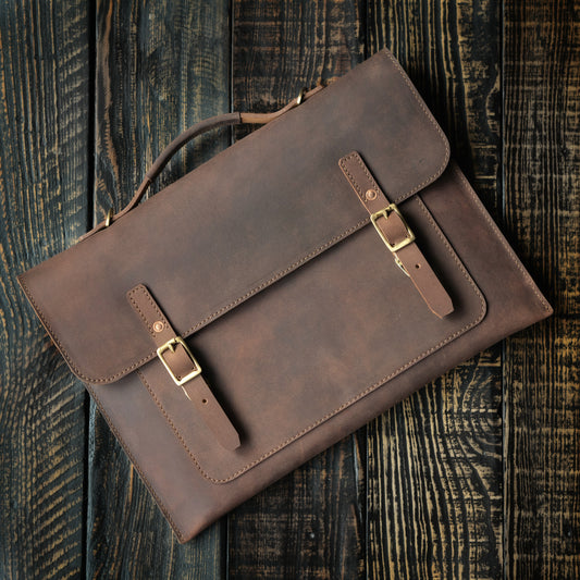 Satchel-Ärmel (Vintage Brown)