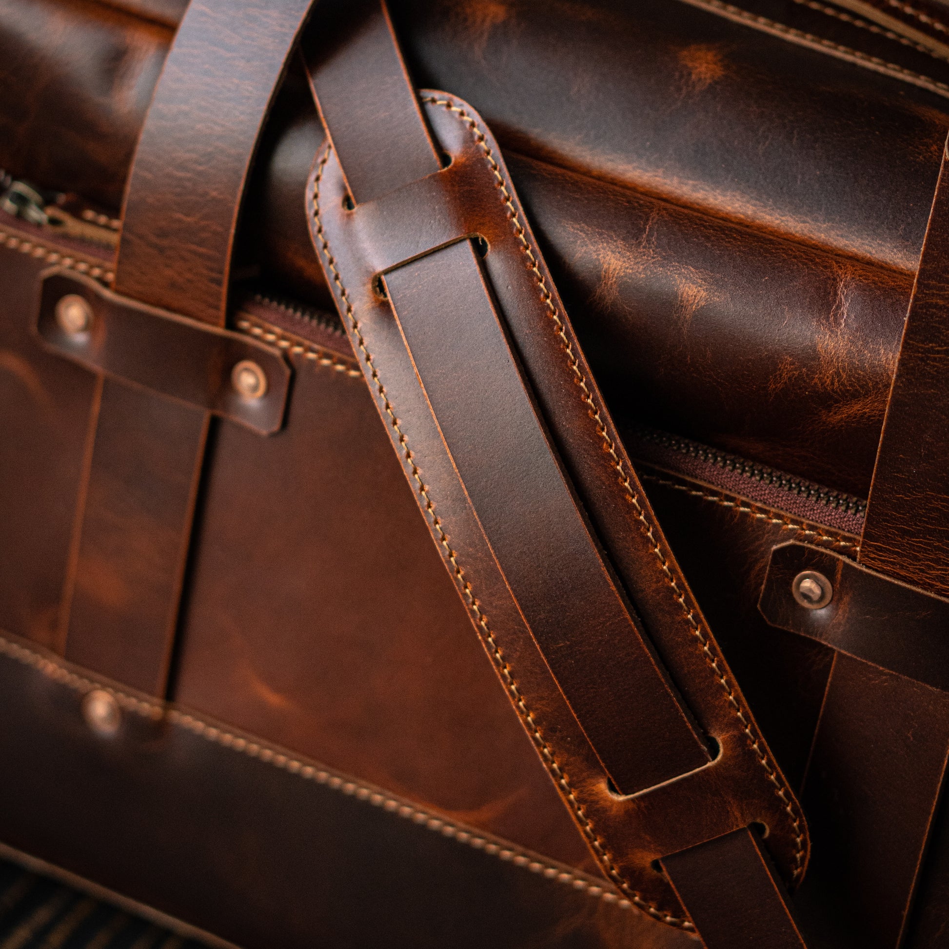 leather duffle bag