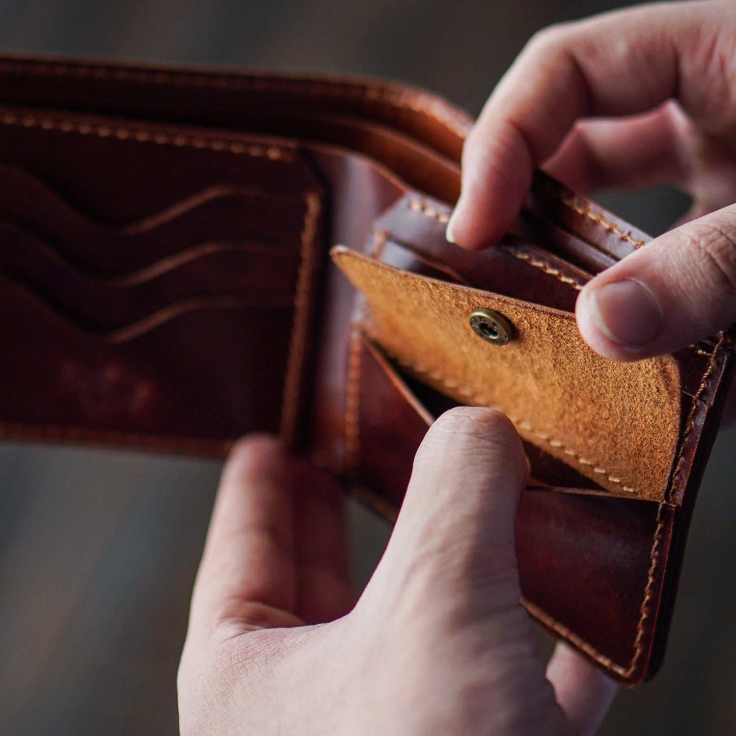 Boston Wallet (Saddle Tan)