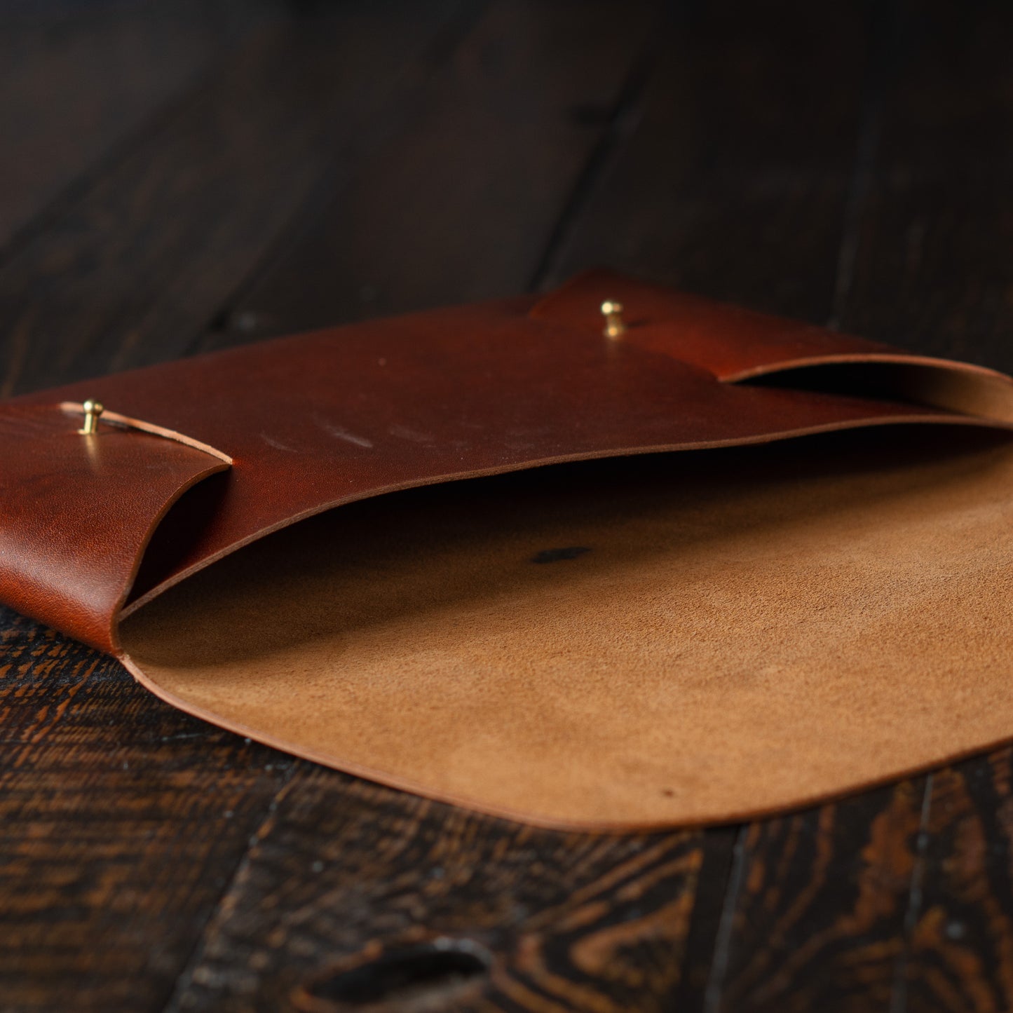 Minimal Laptop Sleeve (Saddle Tan)