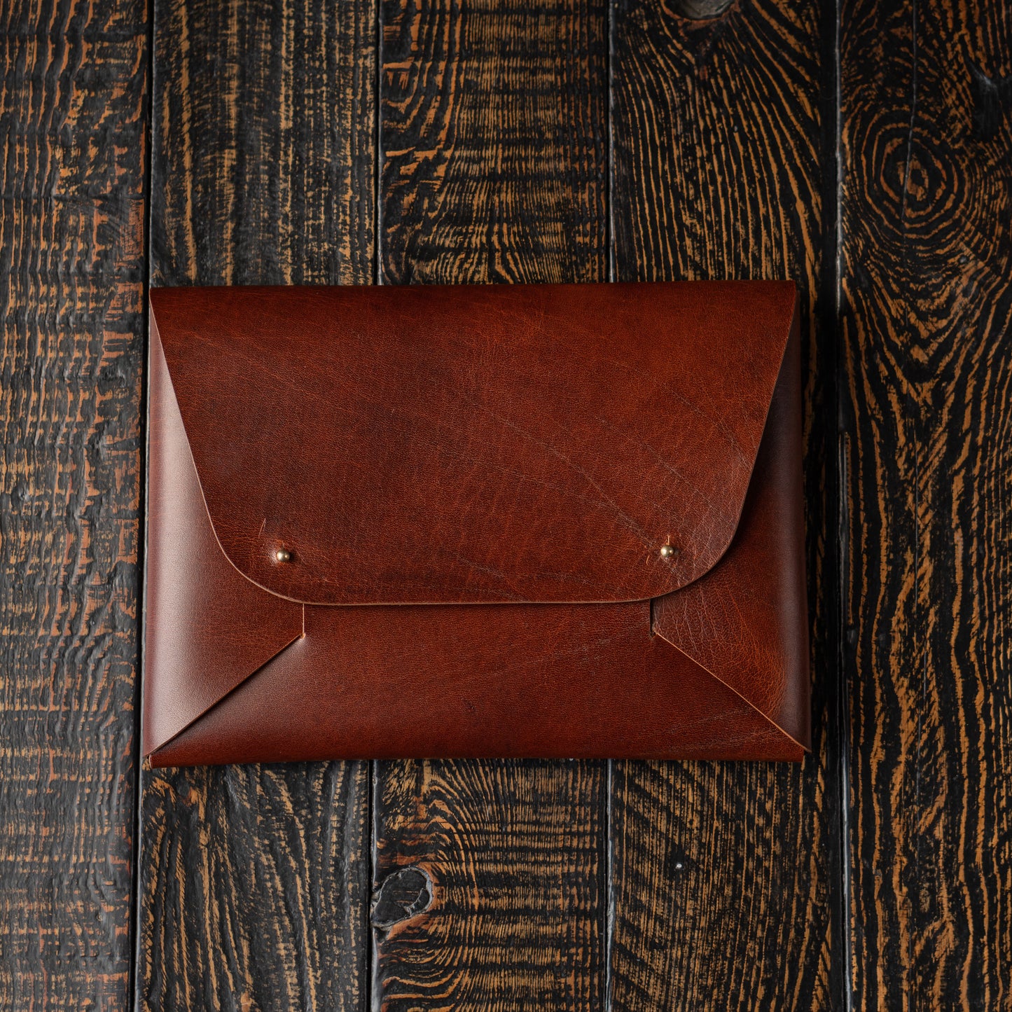 Minimal Laptop Sleeve (Saddle Tan)