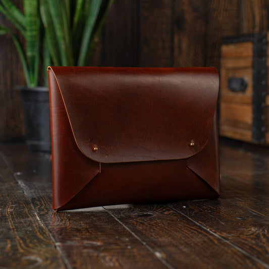 Minimale Laptophülle (Saddle Tan)