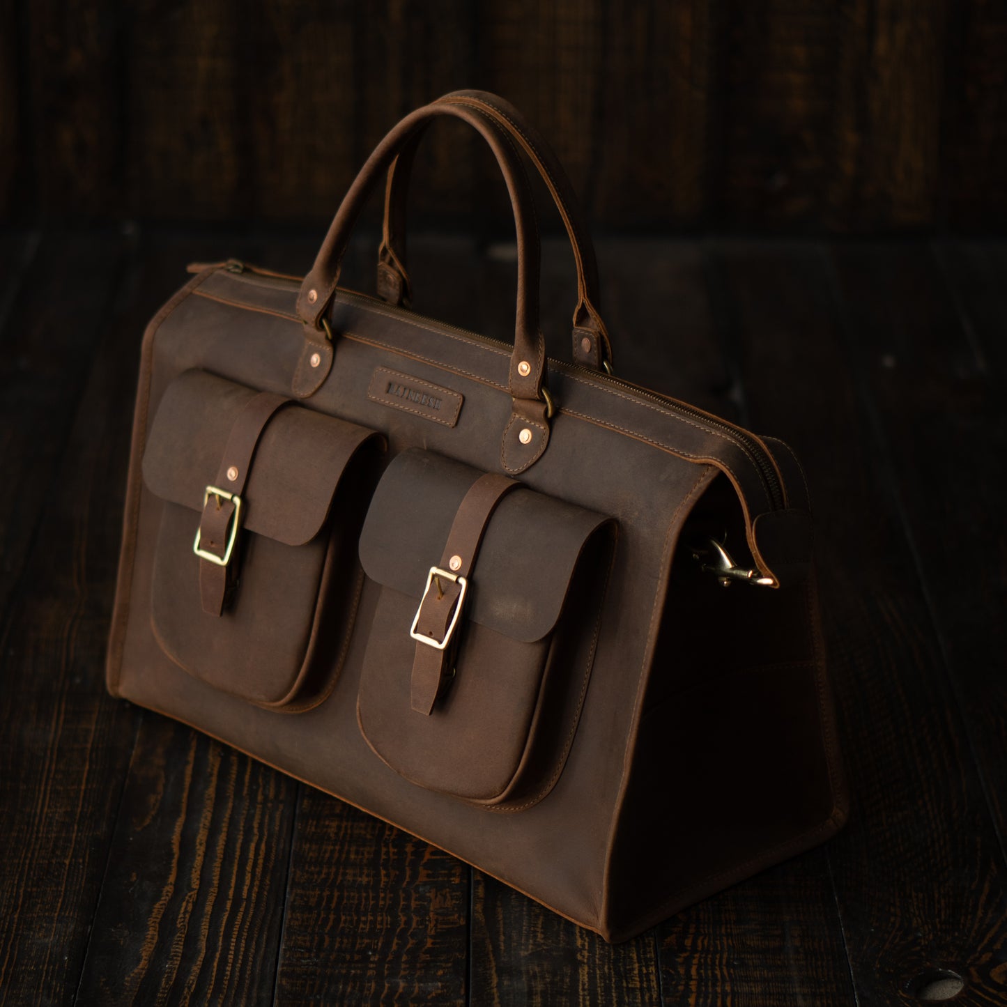 Diplomat Duffle Weekender (Vintage Brown)