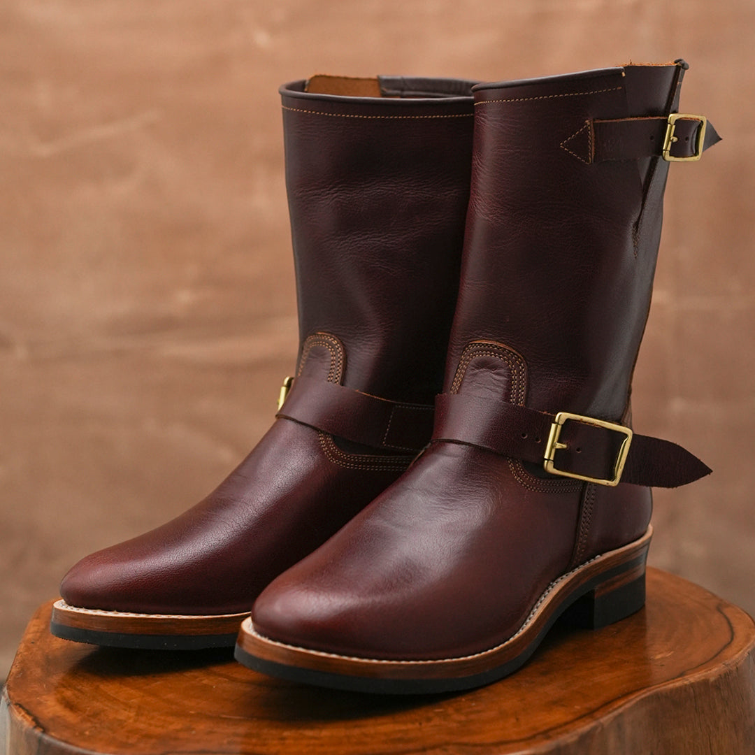 The Foundry Engineer Boots (Saddle Tan) Goodyear Welted
