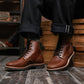The Craft Boondocker Boots (Russet Waxed Roughout) Goodyear Welted