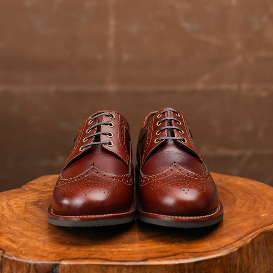 Sterling Brogue Shoes (Saddle Tan) Goodyear Welted STC