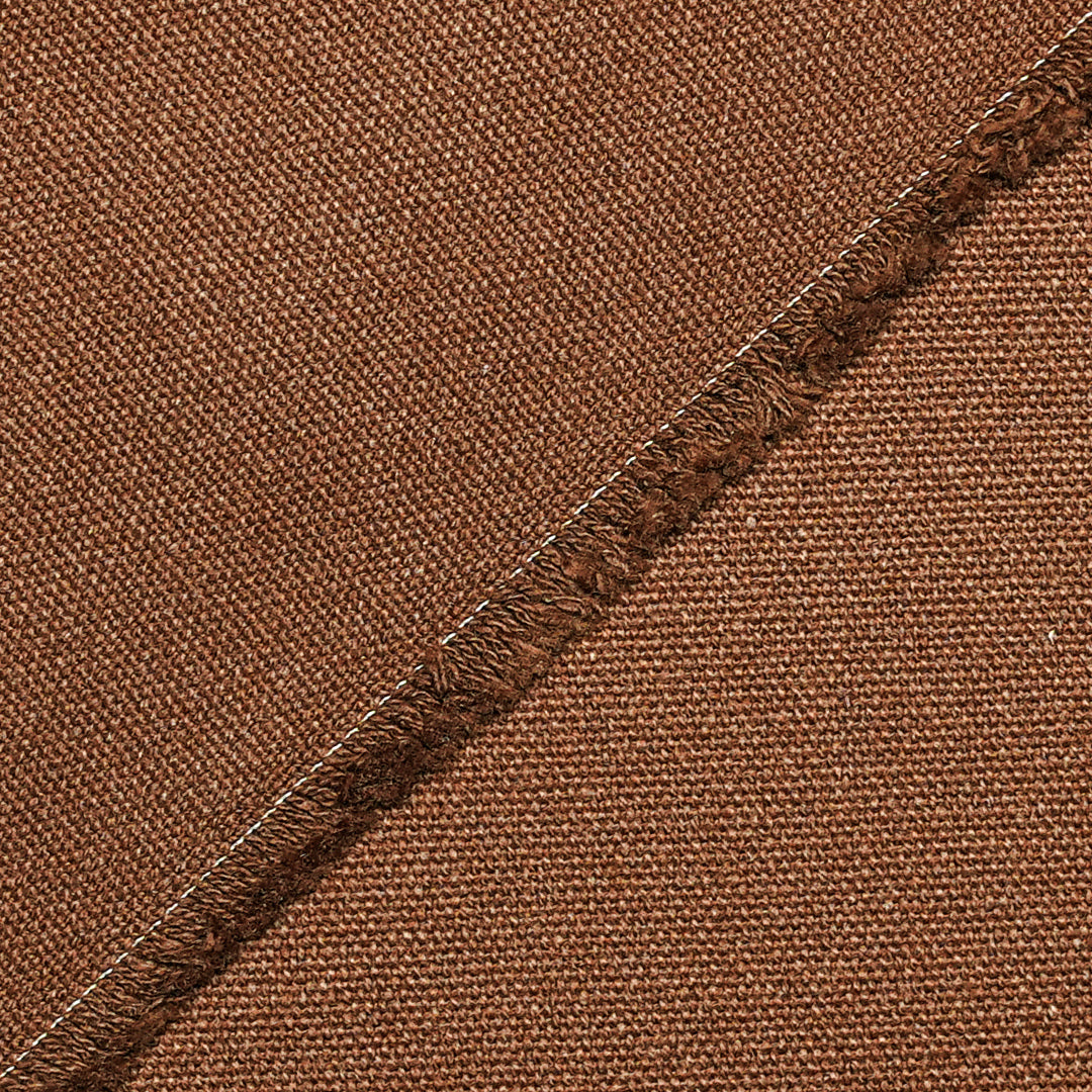 Five Pocket Fox Brown 12 Oz Duck Canvas Pants For Men (True Straight)