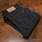Five Pocket Ghost Black 13 Oz Selvedge Denim For Men (True Straight)