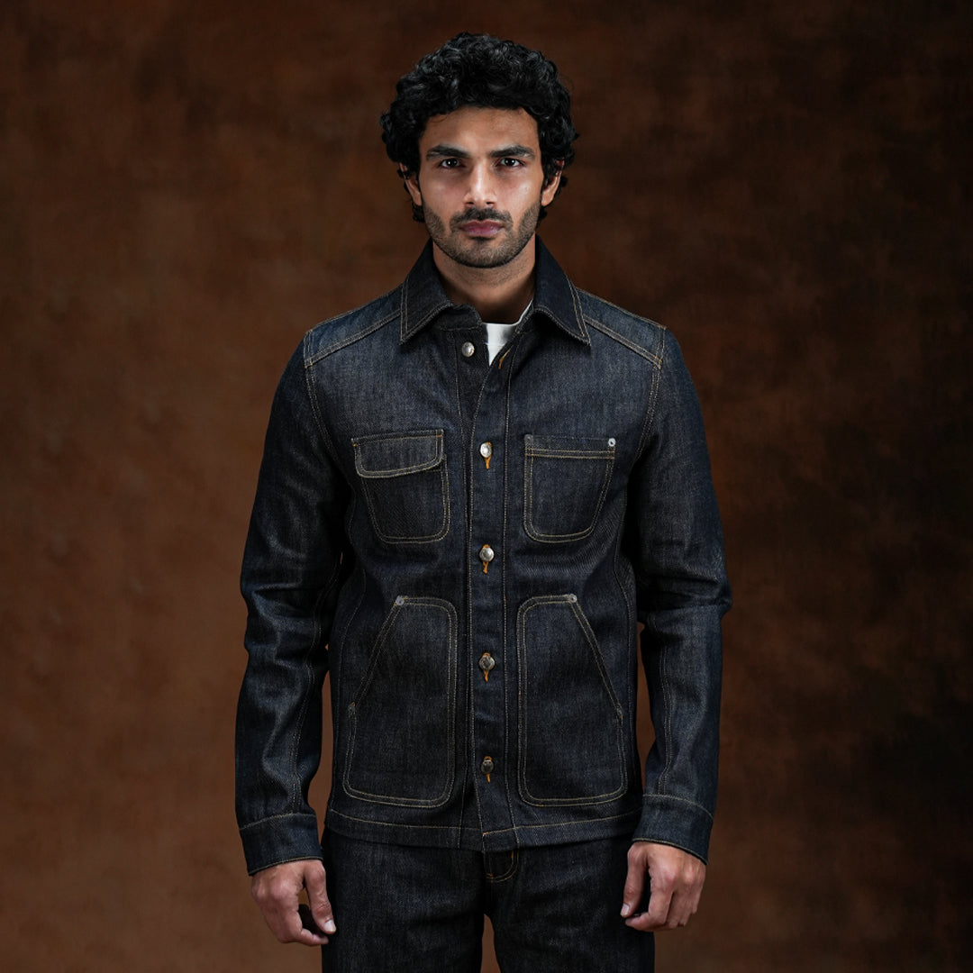 Chore Jacket Blue Blood 13 Oz Selvedge Denim – Craft & Glory