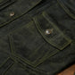 Trucker Type 2 Leather Jacket (Vintage Green)