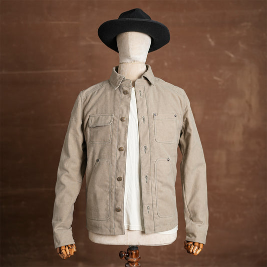 Chore Jacket Sandstorm 12 Oz Oil Waxed Twill